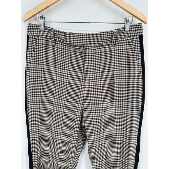 Who What Wear Glen Plaid Cropped Ankle Pants High Rise Preppy Trouser - Picture 4 of 8